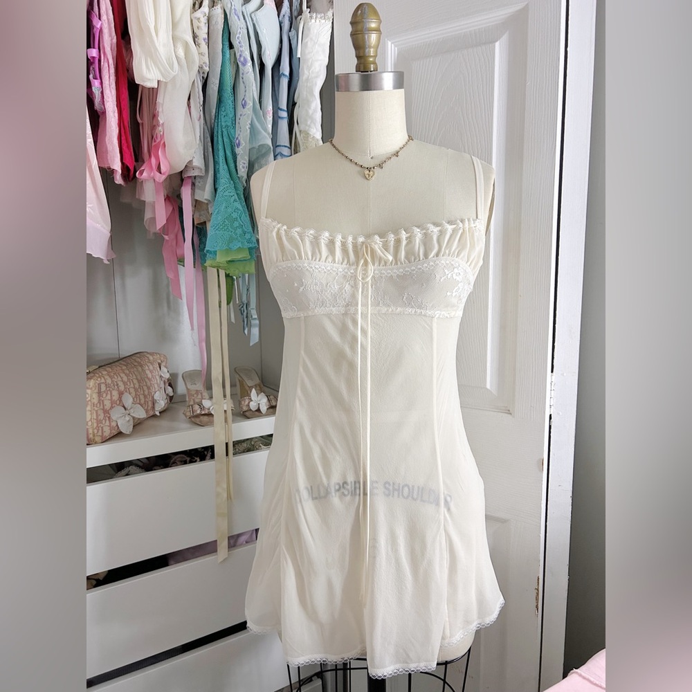 Silk Ivory White Victoria’s Secret Slip